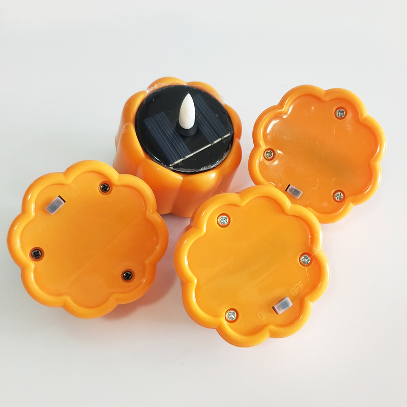 Halloween  pumpkin solar Led tealight candle Color:Default1 1