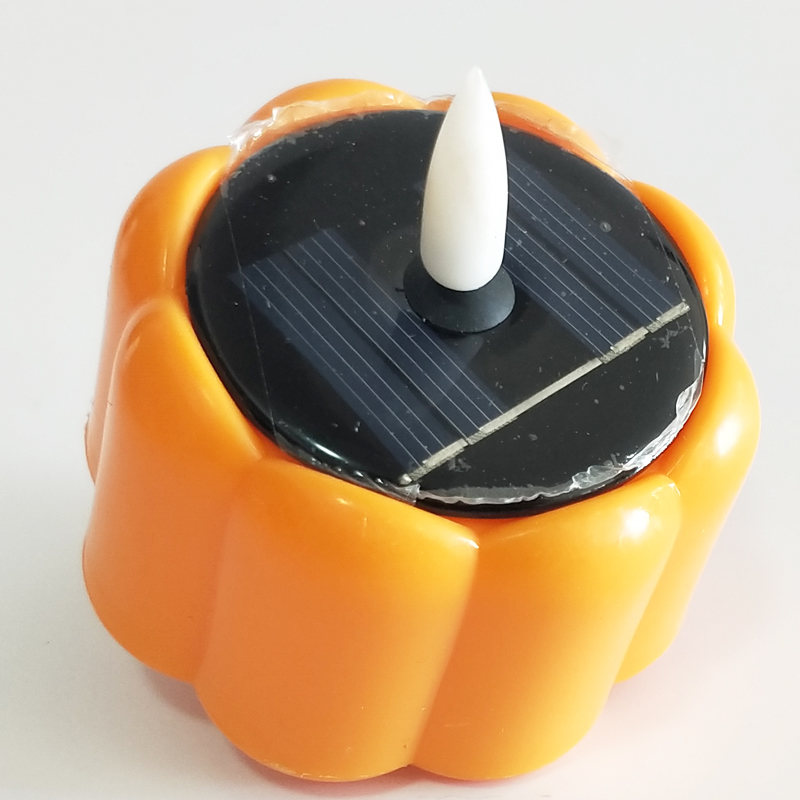 Halloween  pumpkin solar Led tealight candle Default1