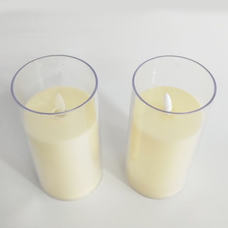 Ivory Led paraffin wax candle Color:7.5*10cm 3