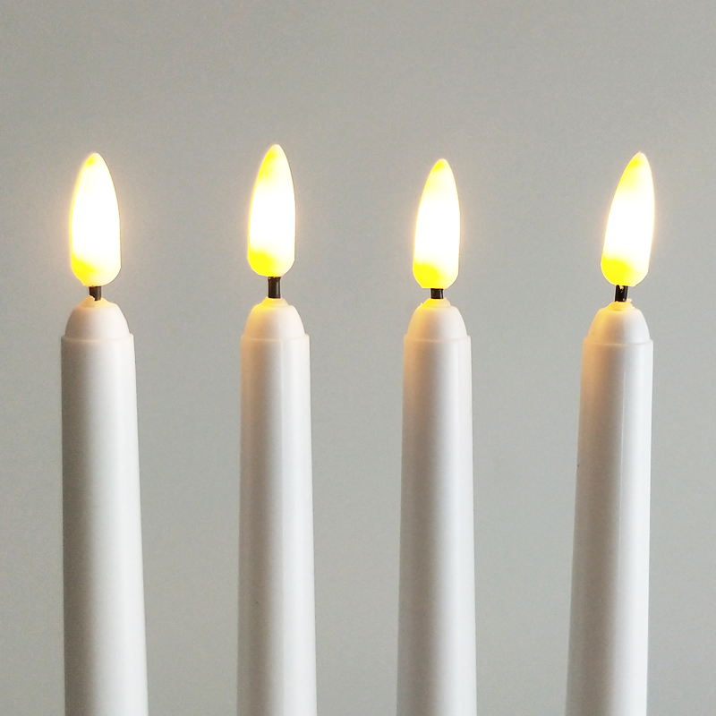 white led taper candle Color:White 1
