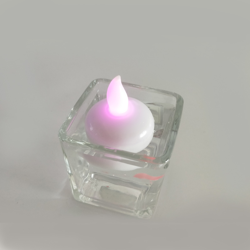Color changing & waterproof floating led tealight candle Color:White 4