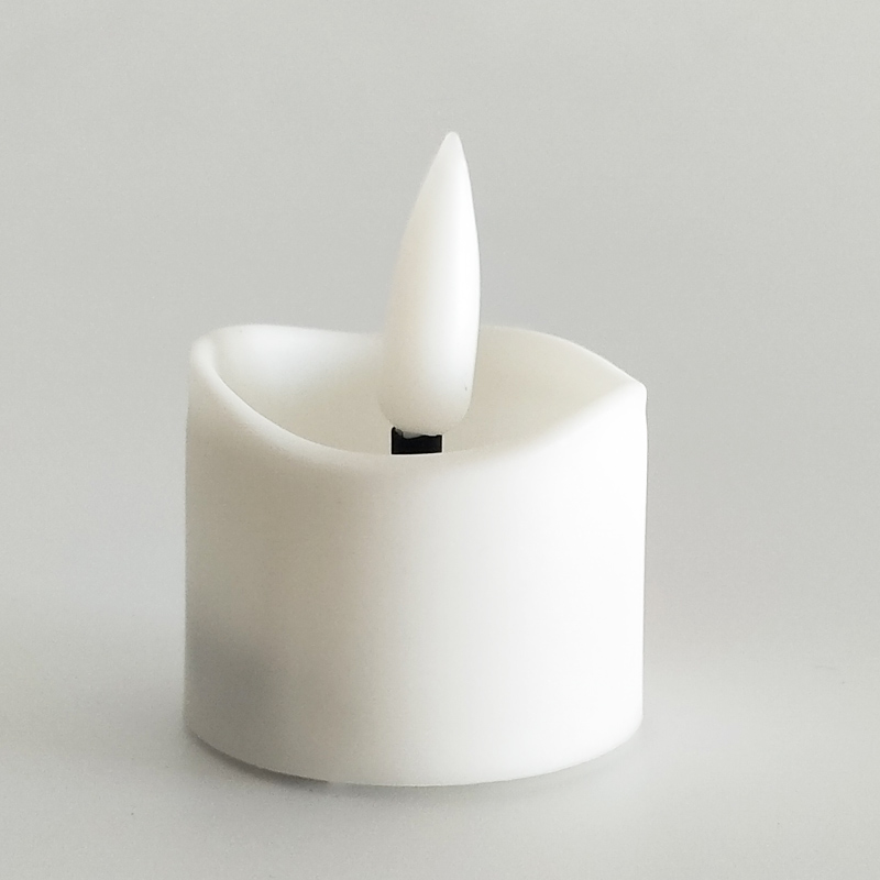 White led tealight candle Recessed Top 6 hour timer