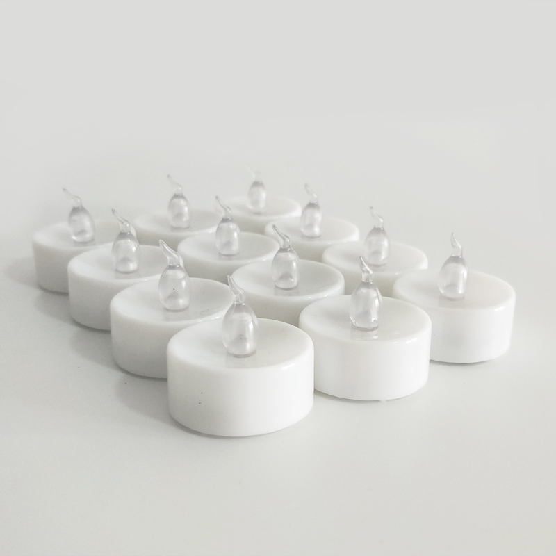 Recessed Top LED Flameless Tealight Candle with Automatic Color Changing Color:Flickering 1