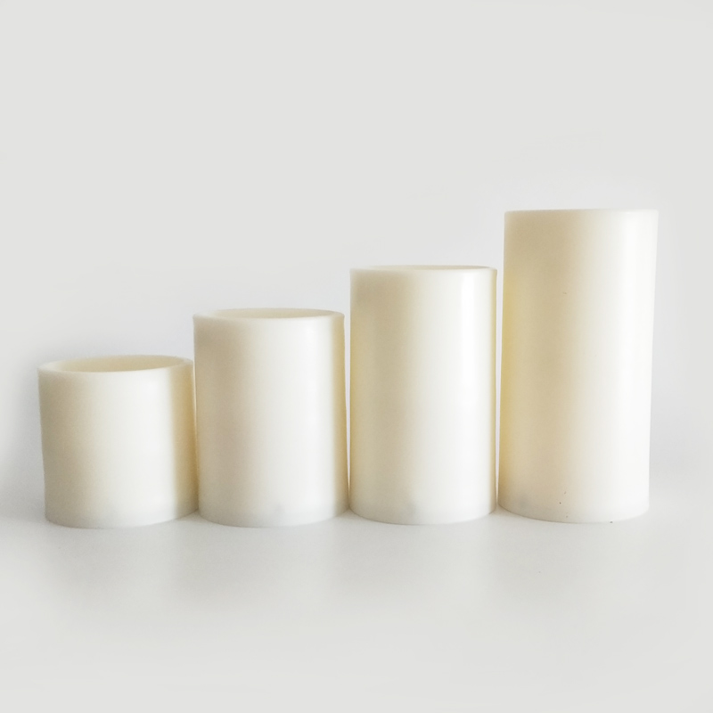 White cylindrical led candle Color:Orange 2