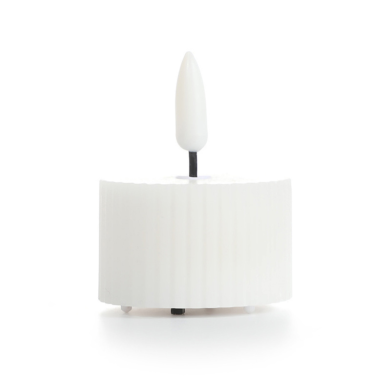 real wax led tealight candle remote control White