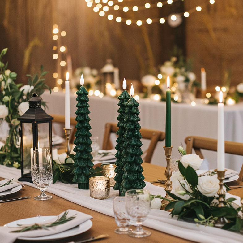 Christmas tree led candles Emitting Color:Green 1