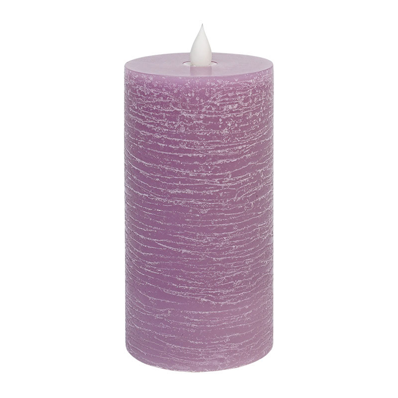Realistic 3D Moving Flame LED Candle Purple