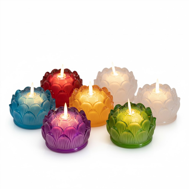 Premium 7-Color Glazed Glass LED Candle Collection, Moving Flame Flameless Pillar with Realistic Swinging Wick and Warm Glow - Sophisticated Home Decor & Gift