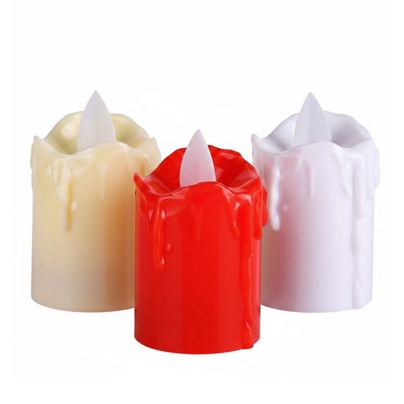 Realistic LED Pillar Candles with Wax-Drip Effect, Safe, Smokeless, and Stunning: Create the Perfect Ambiance with Our Flickering LED Drip Candles