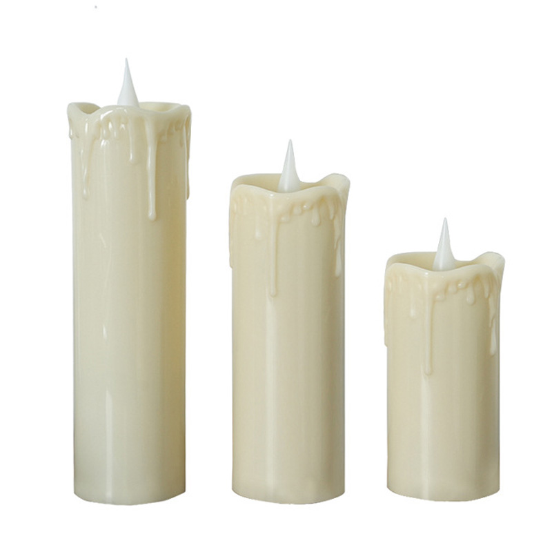 Realistic Drip Wax LED Pillar Candles - Flameless Flickering Fake Candles with 3D Moving Wick & Warm Amber Glow, Capture the Timeless Elegance of Burning Wax Without the Fire Hazard – The Ultimate Safe Ambiance for Your Home