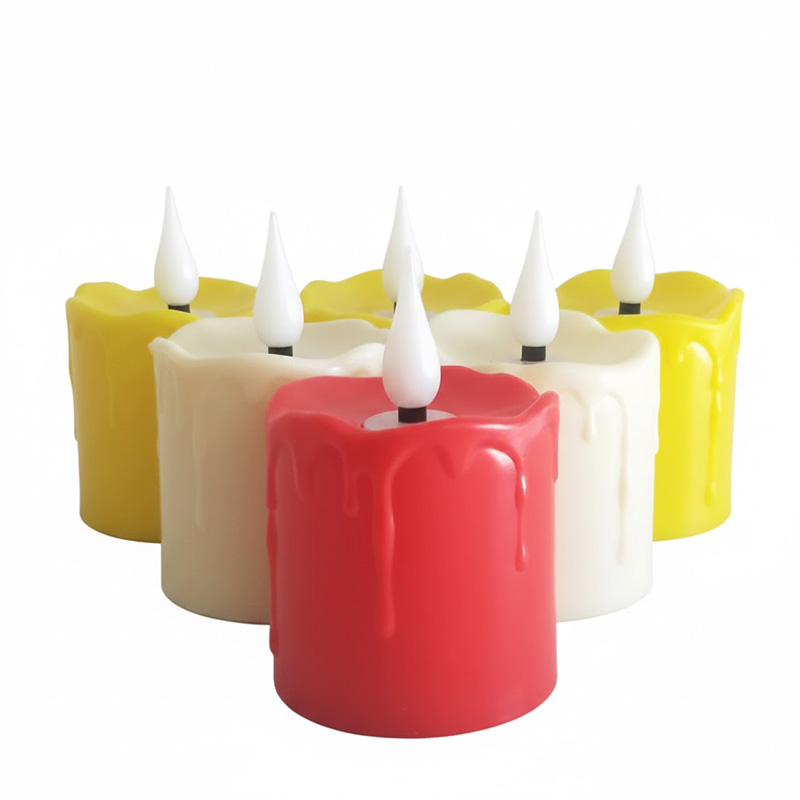 Rechargeable Waterproof Wax Drip Flameless Votive Candle,Multi Color, Remote control ,Wax Drip,Waterproof