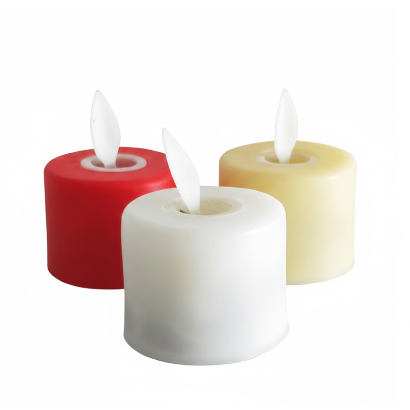 Flickering Flame LED TeaLight Candles  flat top, Realistic Moving Wick, Multi-Color Ambiance 🕯️