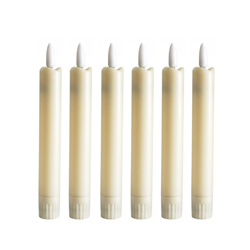 plastic flameless led taper candle
