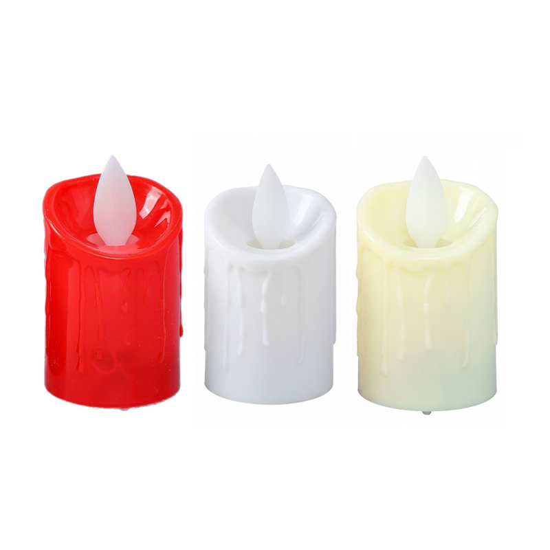 Realistic LED Flameless Candles with Dancing Flame - Battery Operated Wax-Look Plastic Pillars for Home Decor & Holidays, Safe, Smokeless, and Elegant: The Perfect Ambiance Creator for Weddings, Parties, and Daily Relaxation.