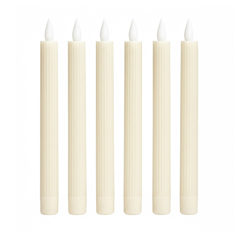 Floating LED Taper Candles with Magic Wand Remote - 12/20 Pack Flickering Flameless Candles for Halloween & Home Decor, Experience the Magic: Flickering Warm Light Controlled by a Wave of Your Wand