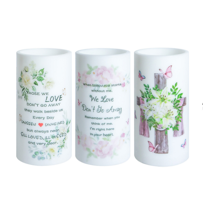 Color Changing Battery Memorial LED Flameless Candles, Honor Your Loved Ones with Flickering Multi-Color LED Remembrance Candles – Includes Timer and Remote Control